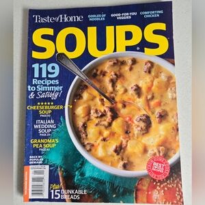 Taste of Home Soups Cookbook Recipe Magazine
